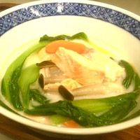 鮭と青梗菜の中華シチュー
