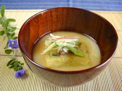 焼き茄子の冷やし汁