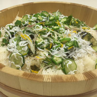 シラスと夏野菜寿司