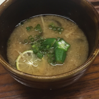 甘酒と茄子の味噌汁