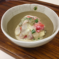 鯛の酢味噌和え(おてっぱい)