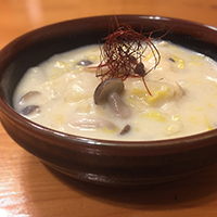 白菜と鶏団子の豆乳煮込み