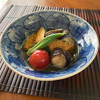 夏野菜の焼きびたし