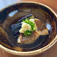 鯛と茄子の焼き浸し