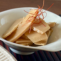 鯛と筍の直がつおバター焼き