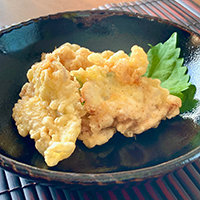 はさみ大葉の鶏天