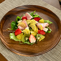レモンドレッシングのフルーツサラダ