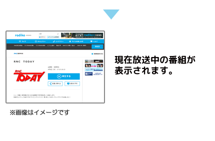 表示されている放送局の中から「西日本放送」をクリックしてください。