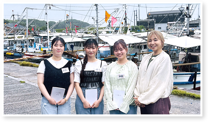 山口智子、せとうち観光専門職短期大学の皆さん