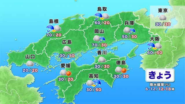 中四国の天気